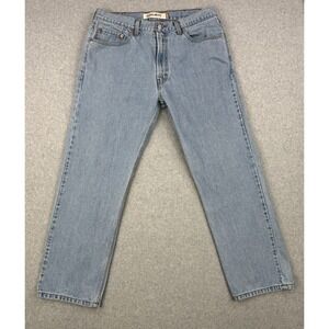 Vintage Levis Jeans Mens 38x30 Light Wash 505 Regular Straight‎ Leg Y2K Denim